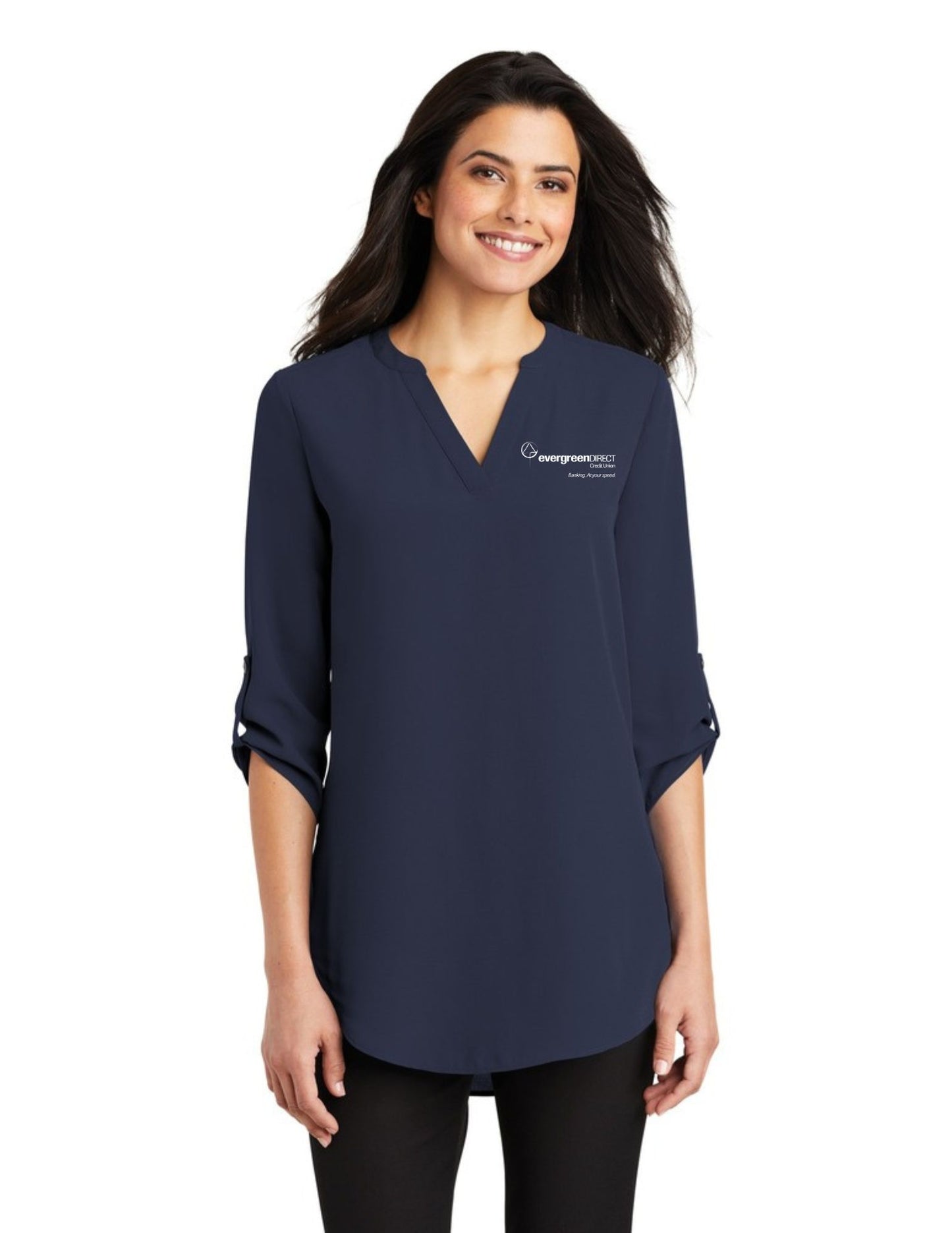 Port Authority LW701 Ladies 3/4-Sleeve Tunic Blouse