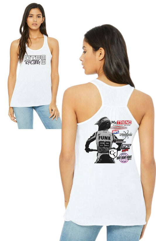 DTF Black and Gray- Women's Racer Back Tank