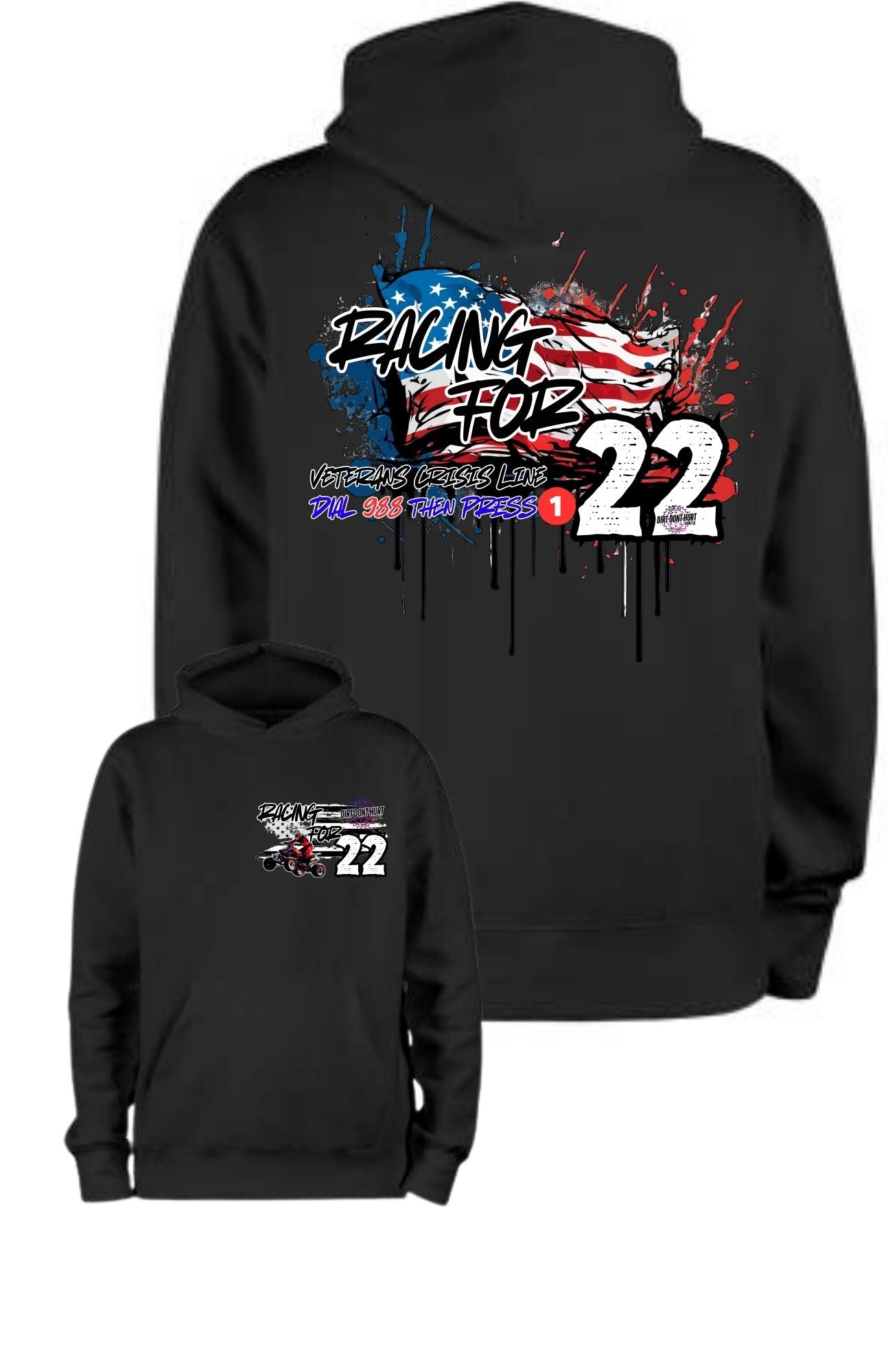 Racing for 22 YOUTH Hoodie