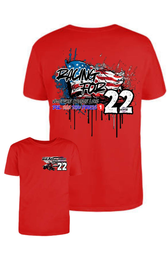 Racing for 22 Adult T-Shirt